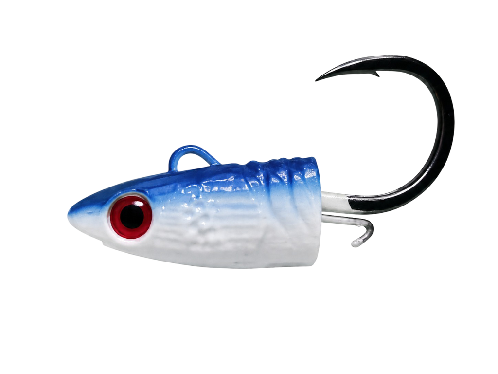 Tête plombée RAVAGER bleu - TP thon tuna ravager pêche chasse et traîne