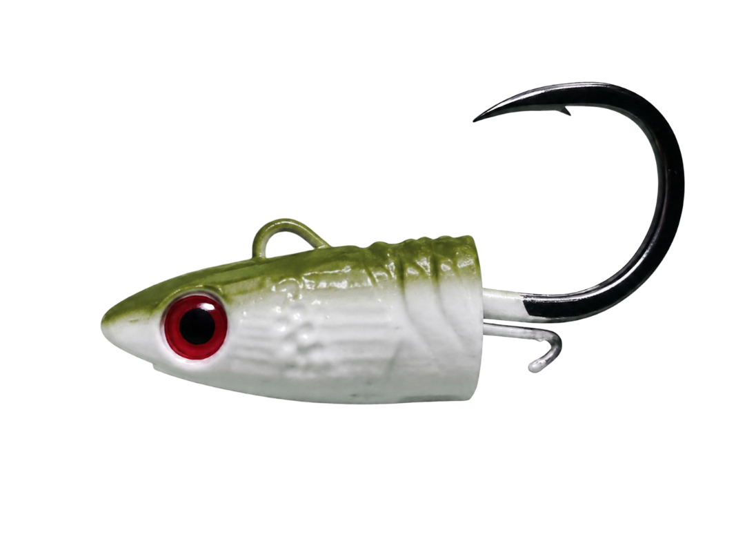 Tête plombée RAVAGER khaki - TP thon tuna ravager pêche chasse et traîne