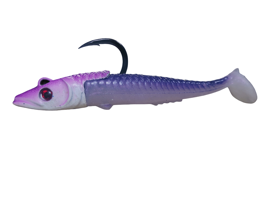 Leurre souple ravage'r shad violet bleu sardine -  leurre souple pêche thon méditérranné
