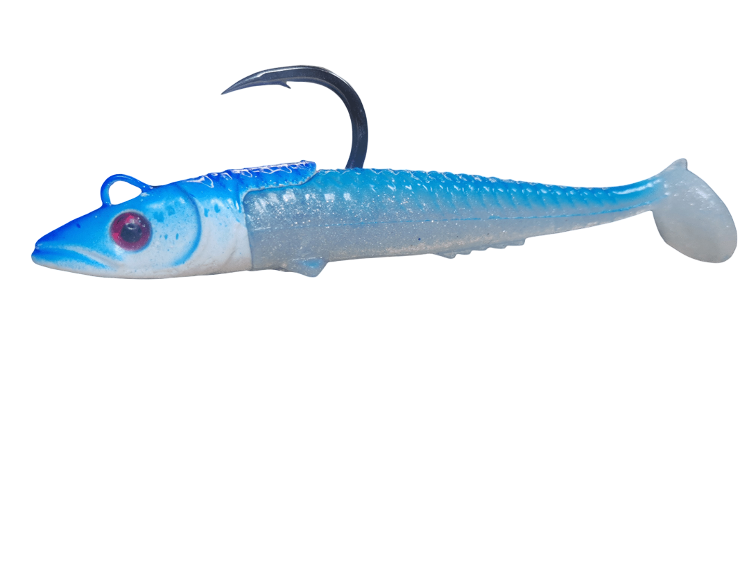 Leurre souple ravage'r shad bleu -  leurre souple pêche thon méditérranné