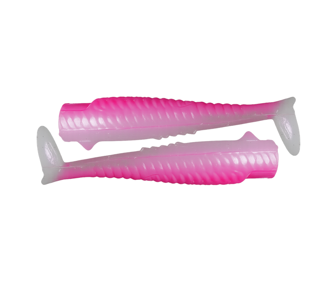 Corps souple RAVAGER  x2 PACK rose  - leurre souple pêche thon méditerrané