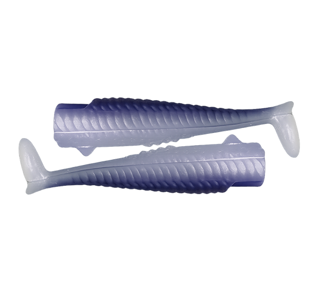 Corps souple RAVAGER  x2 PACK bleu violet sardine  - leurre souple pêche thon méditerrané