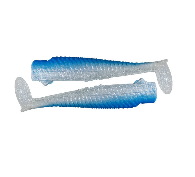 Corps souple RAVAGER  x2 PACK bleu  - leurre souple pêche thon méditerrané